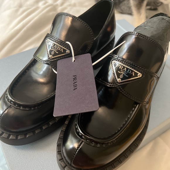 Prada Leather Loafers (Size 38). - Picture 2 of 4